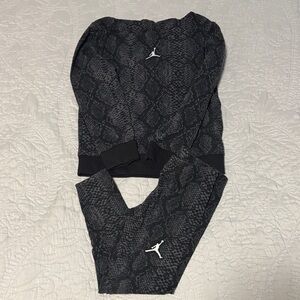 Jordan Black and Gray Kids Matching Set